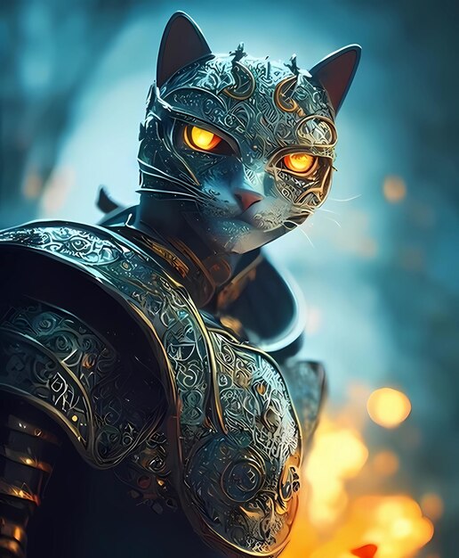 Metallbrutale Katze