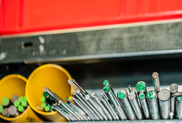 Foto metallische ausrüstung in der industrie