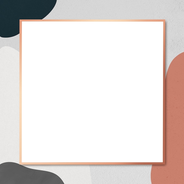 Metallischer Retro-Rahmen png-Designraum