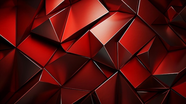 Metallischer und geometrischer roter Hintergrund