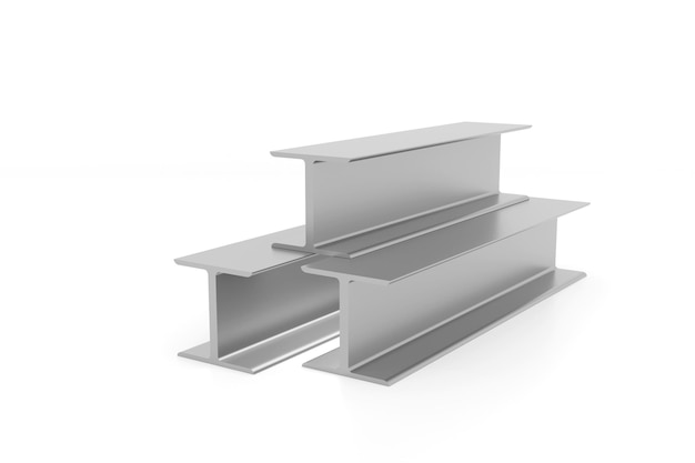 Metallprodukte H Balkenstahl Stahlindustrie Geschäft 3D-Rendering