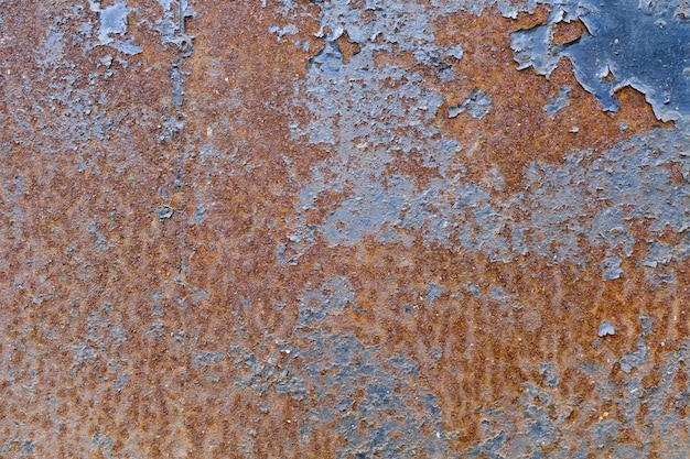 Metallwand mit Rost. Metallkorrosion. Foto in hoher Qualität