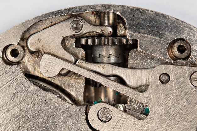 Metallzahnräder ein Uhrwerk Für Ihr erfolgreiches Business-Design Macro