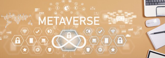 Metaverse-Konzept Welttechnologie der digitalen virtuellen Realität