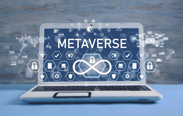 Metaverse-Konzept Welttechnologie der digitalen virtuellen Realität