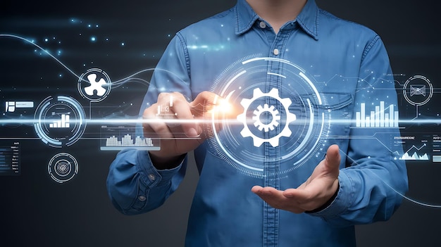 Metaverse-Technologie-Konzepte Hand in Hand globale Netzwerkverbindung Internetkommunikation