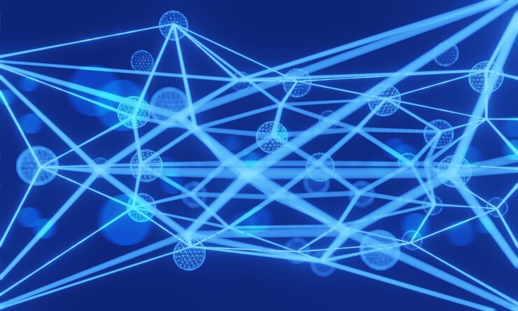Foto metaverso red neon resplandor web datos nube almacenamiento redes lan internet 3d ilustración representación realidad virtual