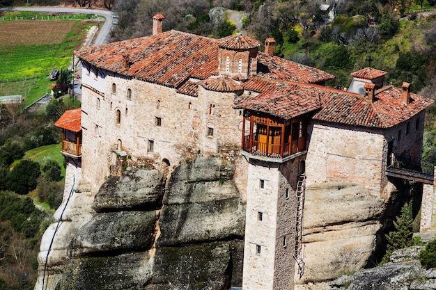 Meteora-Klöster in Griechenland. Instagram-Filter.