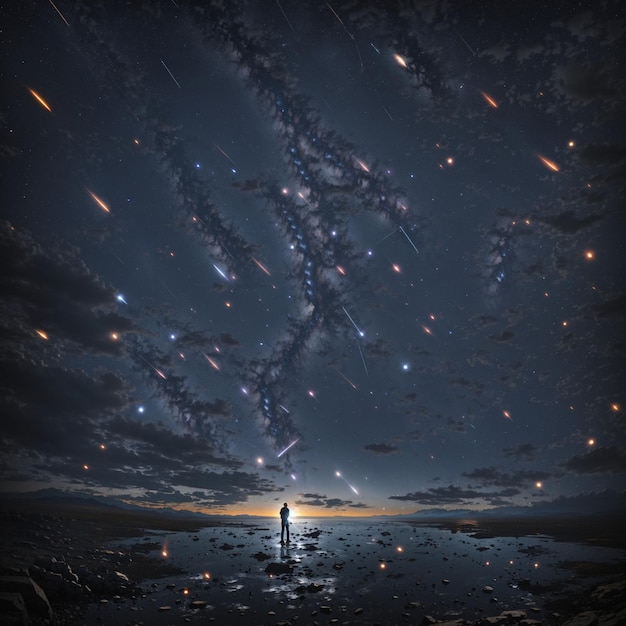 Meteoros Estrellas fugazes Meteoroides lluvias de meteoros Caída de estrellas Estrellas caídas Deshechos espaciales Rocas espaciales