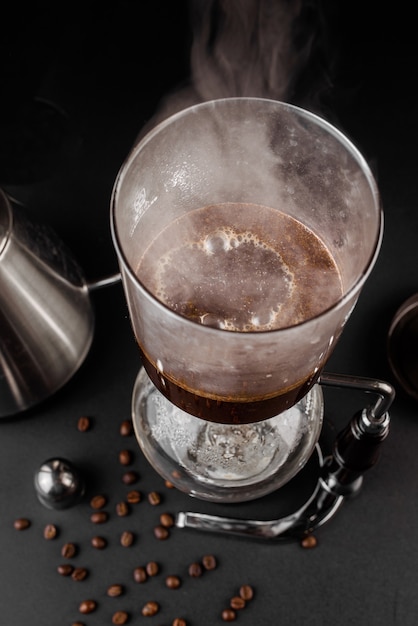 Método alternativo de sifão para fazer café