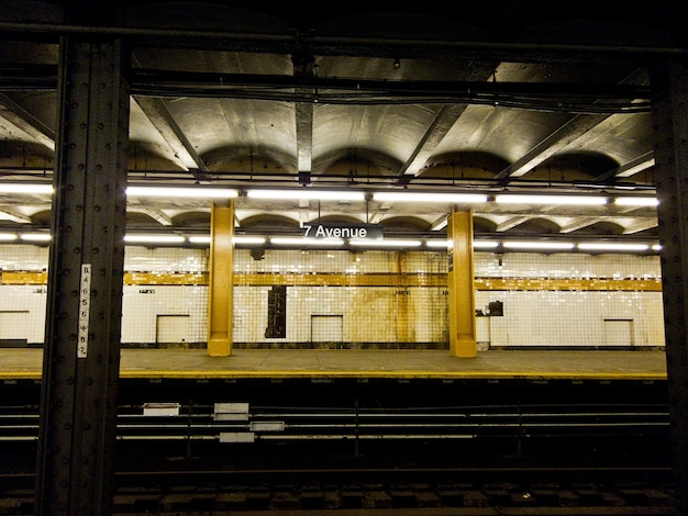 Foto metro estación de trenes metro nueva york