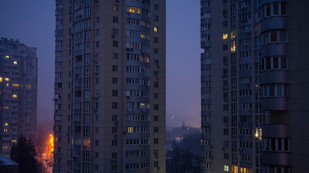 Metrópole da cidade à noite. luzes noturnas da cidade