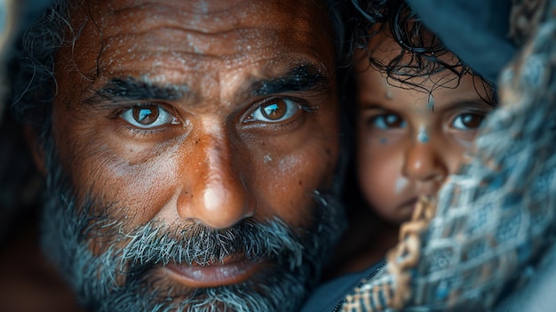 Foto meu herói meu pai um retrato de amor paterno e apoio fotografia de família feliz