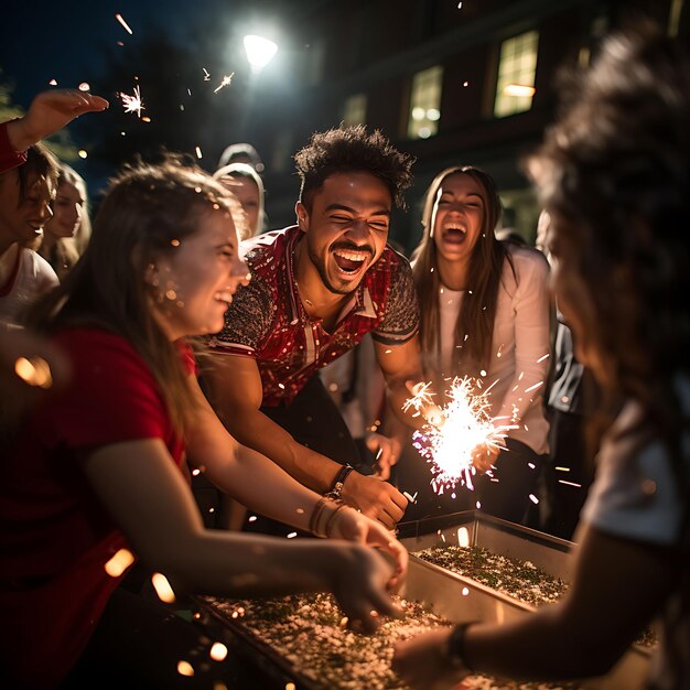 Mexicanos comemorando o Dia da Independência Nacional com bandeiras do orgulho e das tradições culturais