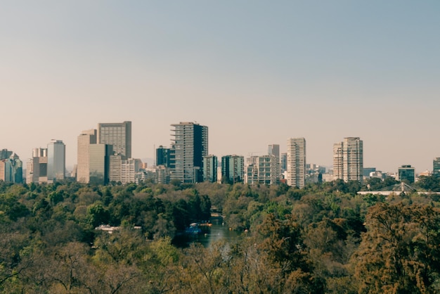 Foto méxico 2022 feas vista panorámica desde chapultepec a la ciudad de méxico