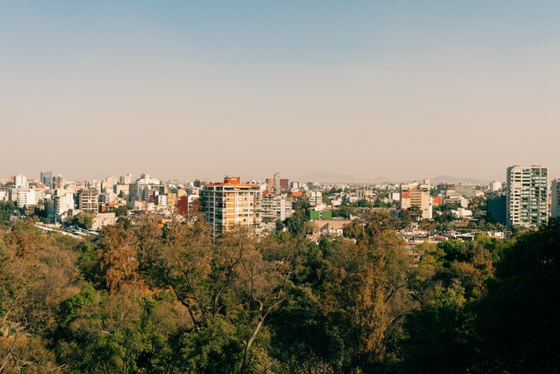 Foto méxico 2022 feas vista panorámica desde chapultepec a la ciudad de méxico