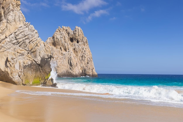 México Los Cabos destino turístico Playa del Divorcio Divorce Beach cerca del Arco de Cabo San Lucas