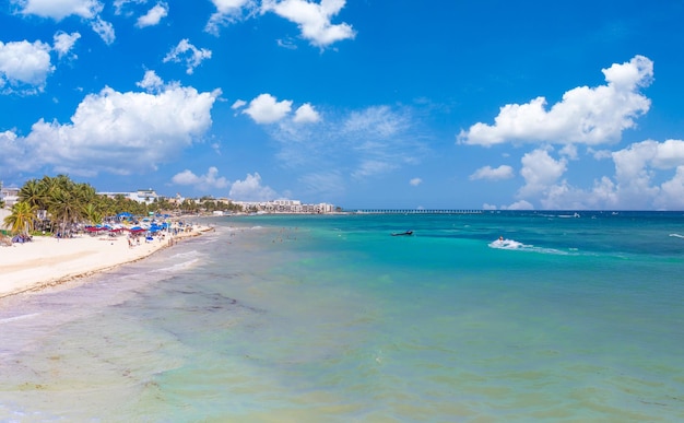 México pintorescas playas playas y hoteles de Playa del Carmen popular destino turístico de vacaciones