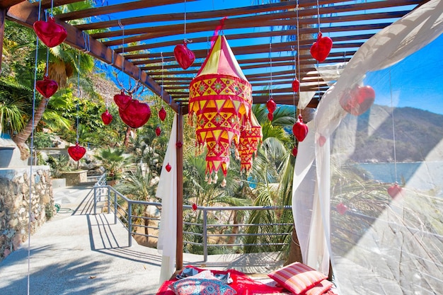 México Puerto Vallarta romântico restaurante de luxo com paisagens oceânicas na Baía de Banderas