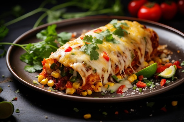 Mexikanische Enchiladas mit Hühnchen High-Definition-Grafik-Kreativbild