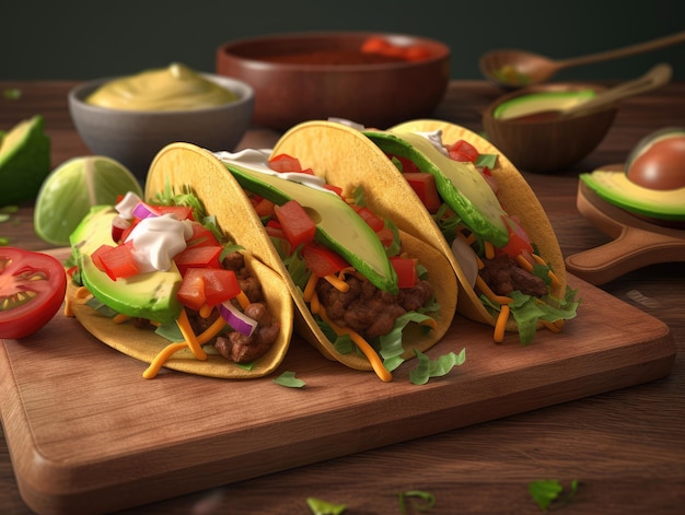 Mexikanische Tacos generative ai