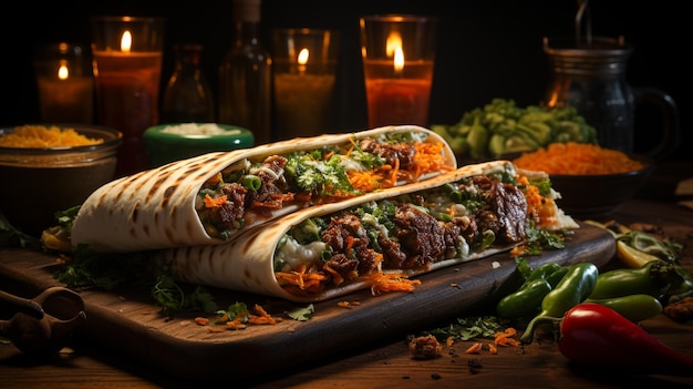 Mexikanische Tacos mit generativem Gemüse