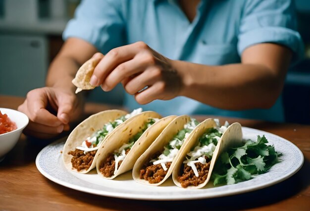 Foto mexikanische tacos