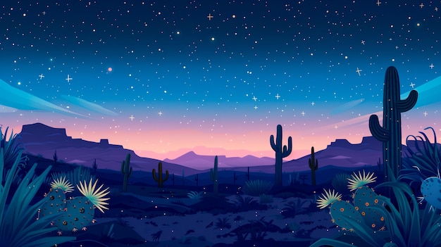 Mexikanische Wüstenkaktuslandschaft Ideal für Cinco de Mayo Landschaften und Reisekonzept