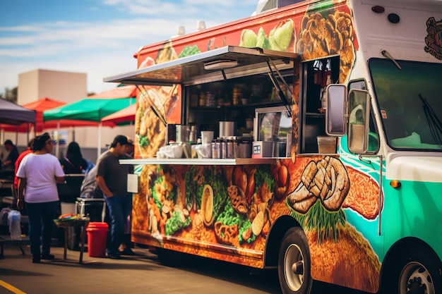 Mexikanischer Imbisswagen bei einem Food Festival