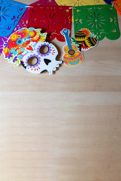 Foto mexikanischer tag der toten hintergrund dia de muertos