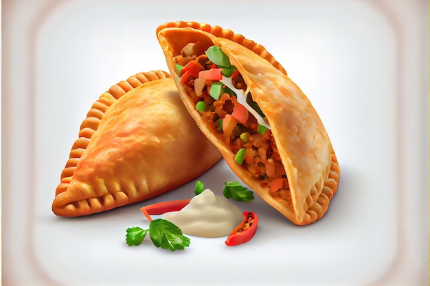 Mexikanisches Empanadas-Essen