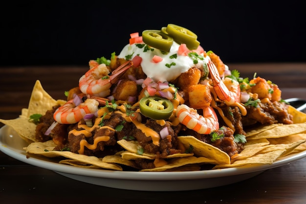 Mexikanisches Surf-and-Turf-Nachos-Rezept