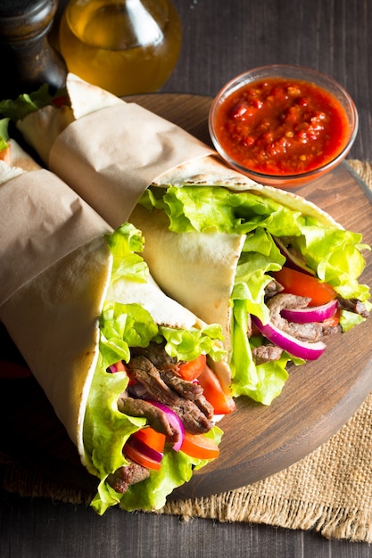 Mexikanisches Wrap Food