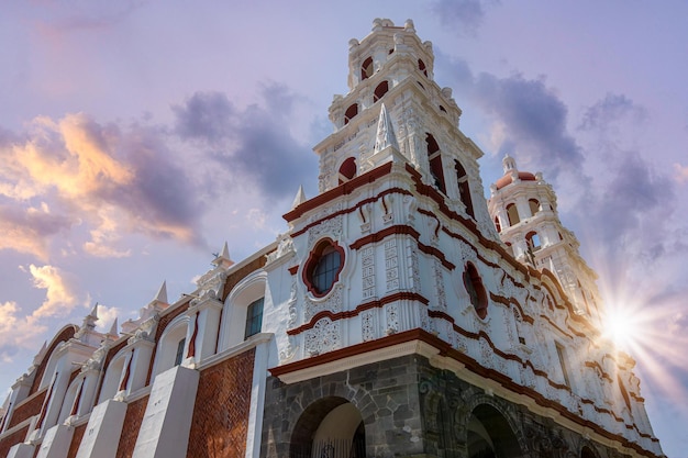 Mexiko Bunte Straßen von Puebla und Kolonialarchitektur im historischen Stadtzentrum von Zocalo