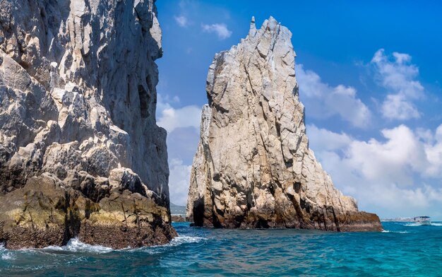 Mexiko Los Cabos Bootstouren zum Touristenziel Bogen von Cabo San Lucas El Arco und zu den Stränden