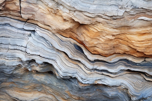 Mezcla armoniosa de formas y texturas de madera que se encuentran en la naturaleza IA generativa