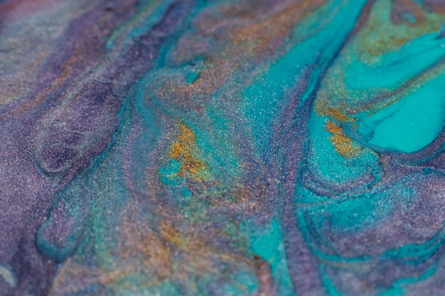 Mezcla de colores pintura creativa magia fluida