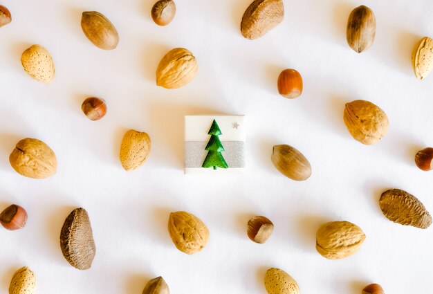 Mezcla de frutos secos de Navidad.