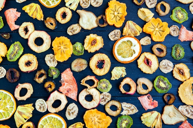 Foto mezcla de frutos secos surtidos saludables orgánicos de cerca