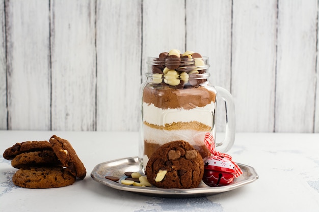 Mezcla de galletas con chispas de chocolate