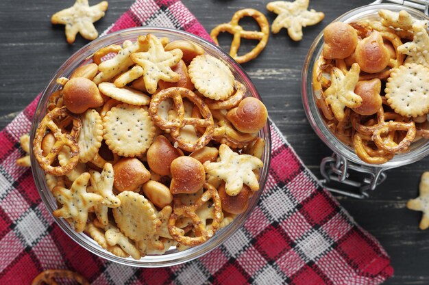 Mezcla de galletas pequeñas