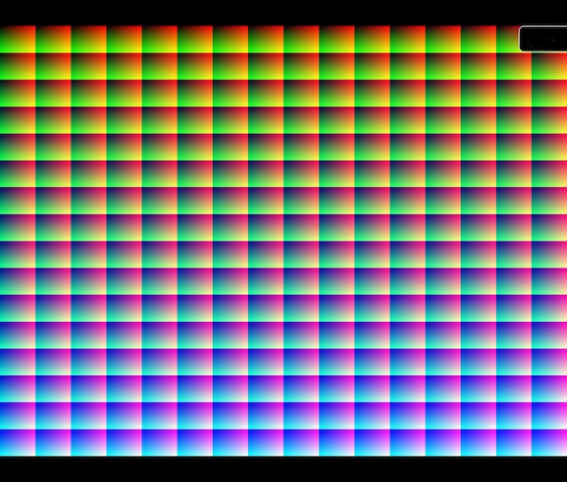 Una mezcla de gradación de color de la cuadrícula de escala de rojo, verde y azul