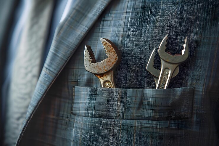 Una mezcla única de estilo y función llaves en un bolsillo de traje