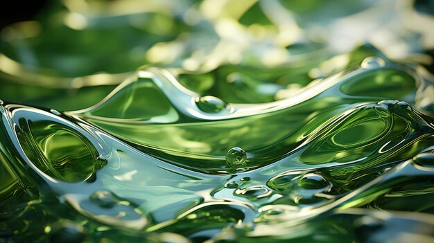 Foto mezcla verde fluido verter textura de mármol imagen de fondo