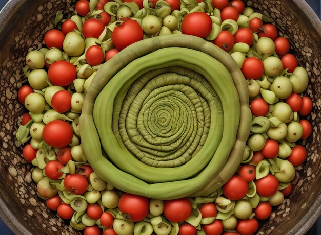 Foto mezcla de verduras para alimentos veganos