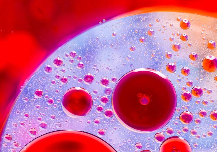 Foto mezclar aceite rojo