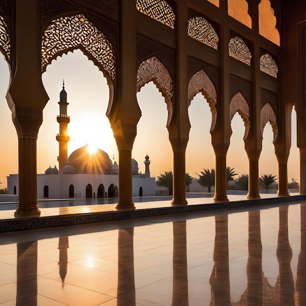 Mezquita al amanecer