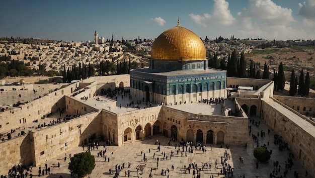 La Mezquita Al-Aqsa está en la Ciudad Vieja de Jerusalén