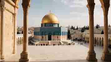 Foto mezquita de al aqsa islam gaza palestina isra mi'raj muhammad profeta