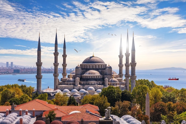 La Mezquita Azul de Estambul o Mezquita del Sultán Ahmet Turquía